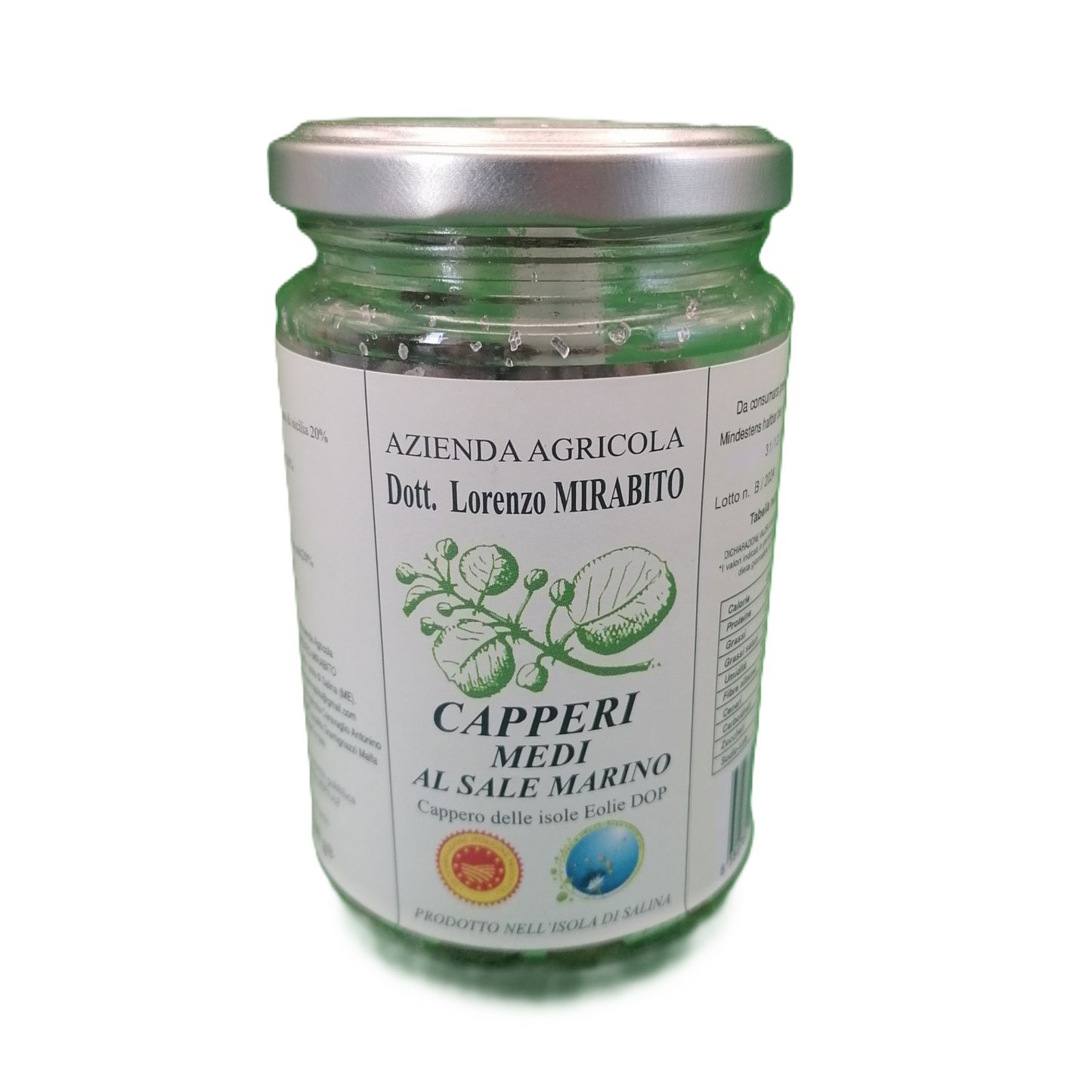 Italienska delikatesser siciliansk mat kapris DOP eoliska öarna