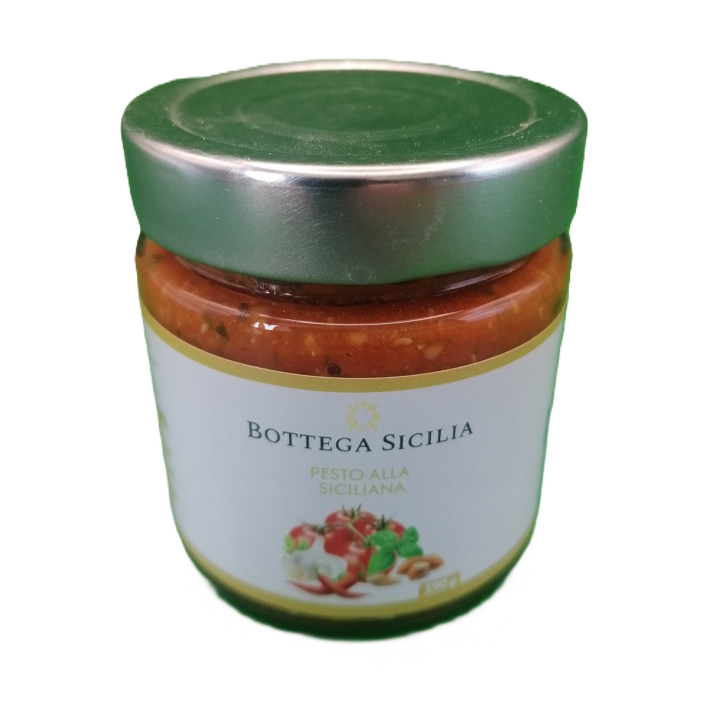 Italienska delikatesser siciliansk mat pesto alla siciliana Sicilien