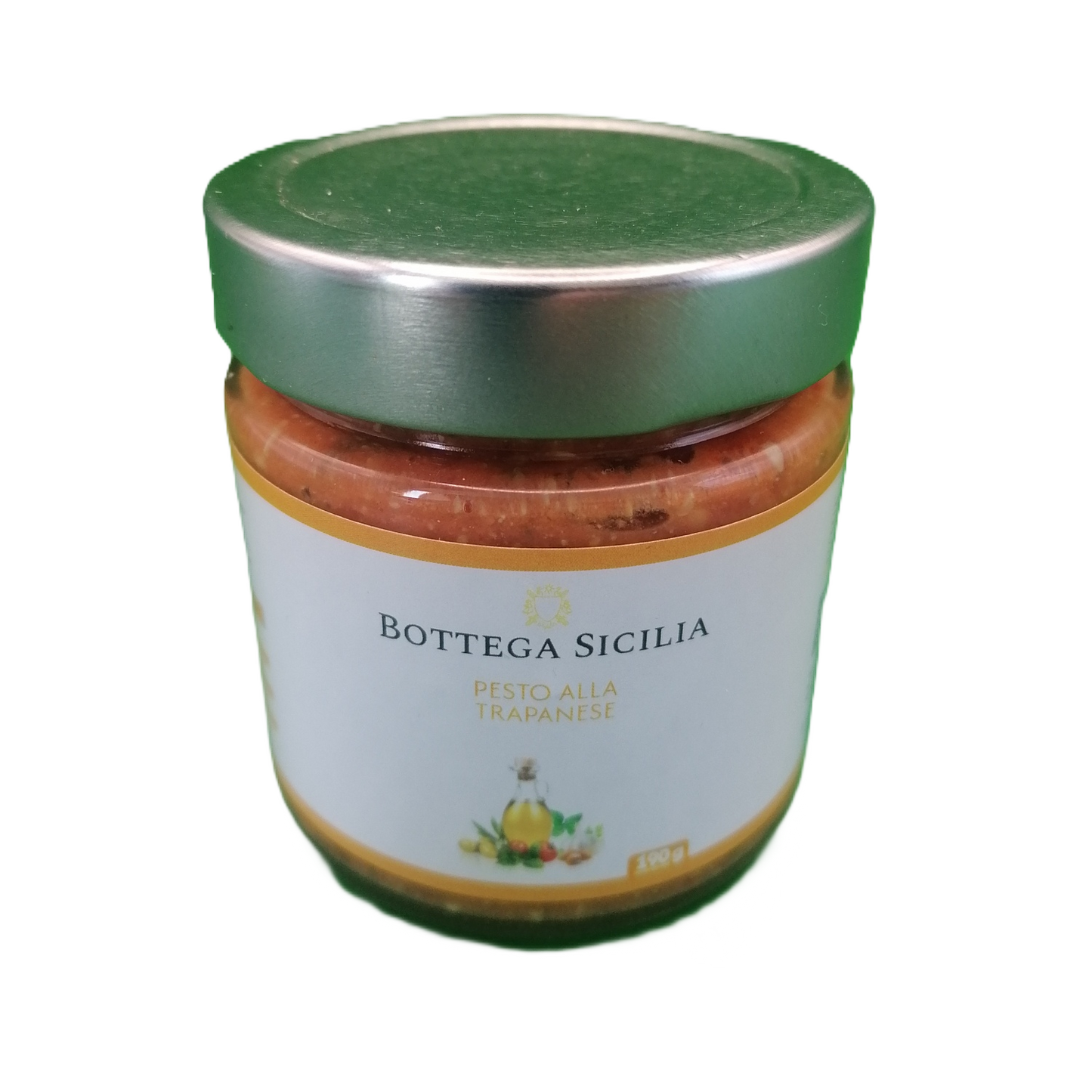 Italienska delikatesser siciliansk mat pesto alla trapanese Sicilien