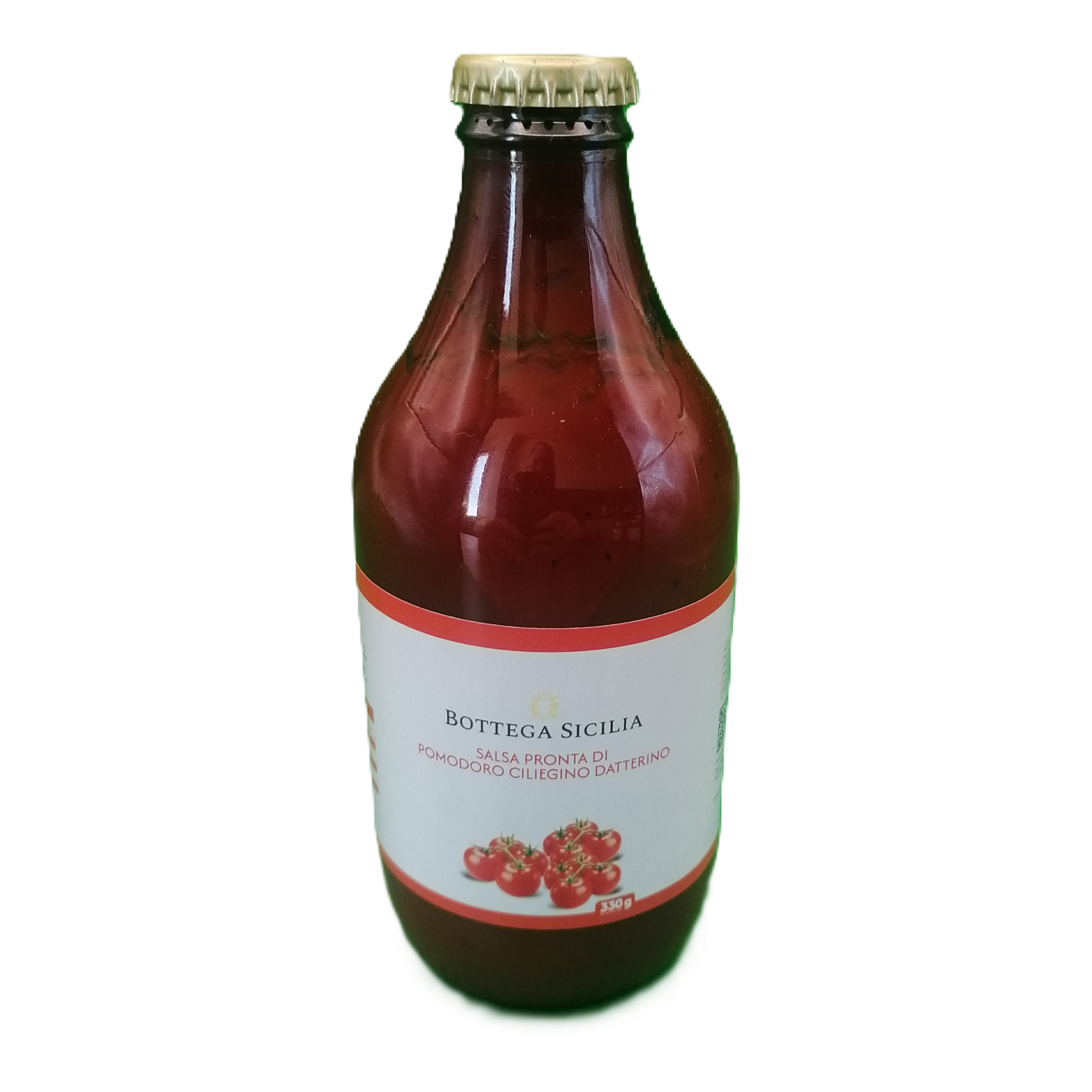Salsa pronta di pomodoro ciliegino datterino, 330 g, Bottega Sicilia, Chiaramonti Gulfi