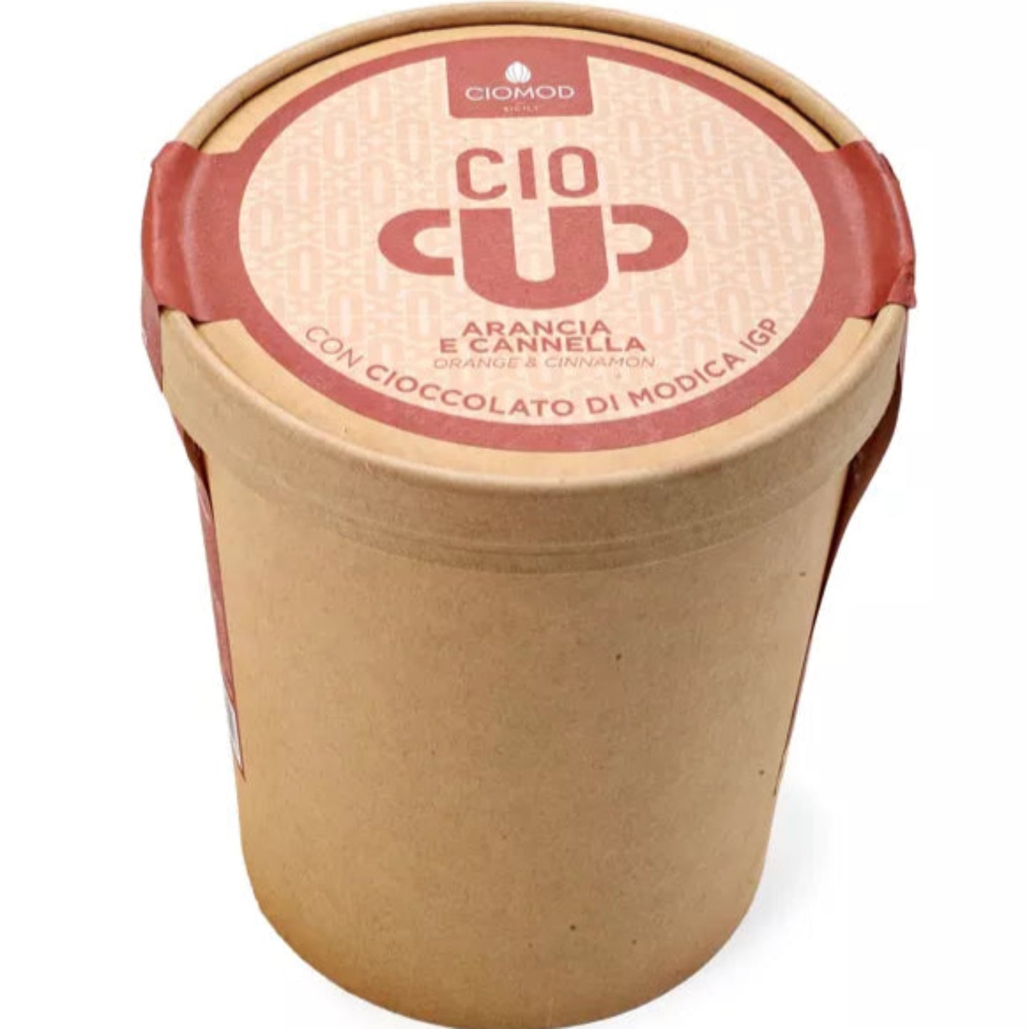 Italienska delikatesser siciliansk mat varm choklad Modica apelsin kanel