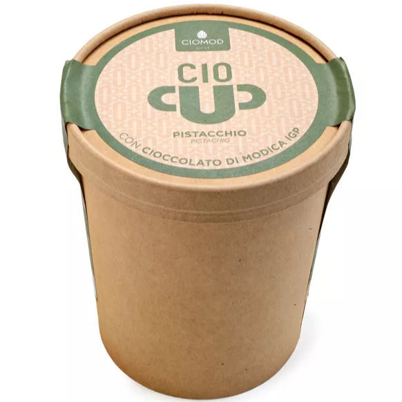 Italienska delikatesser siciliansk mat varm choklad Modica pistage