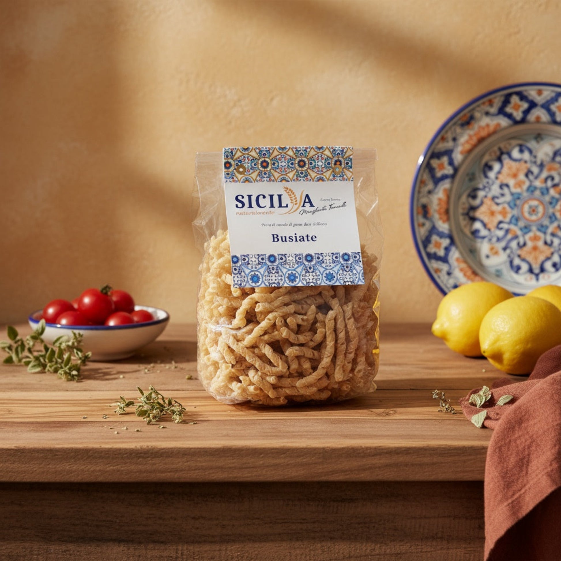 Busiate siciliansk mat
