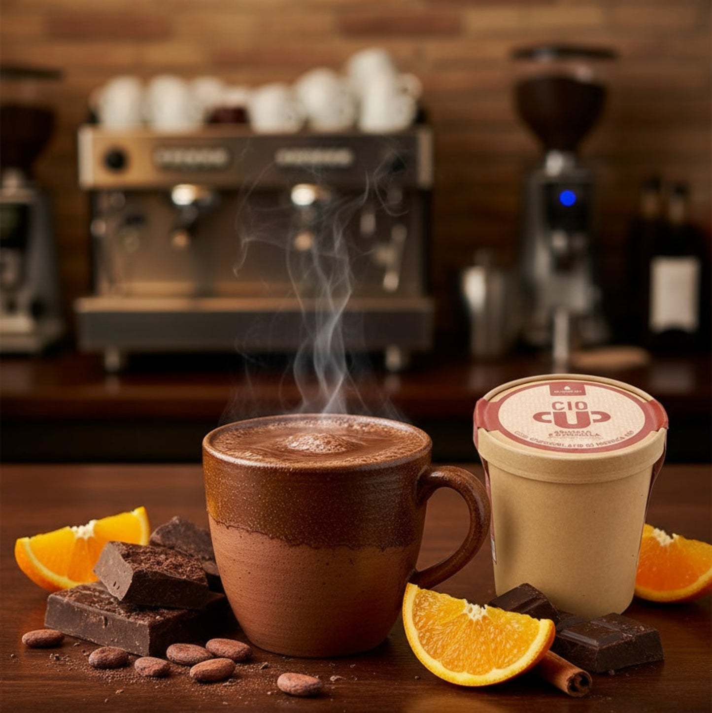 Varm siciliansk choklad italiensk mat
