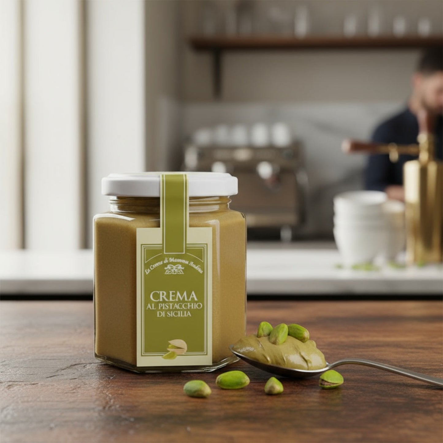 Pistagekräm Sicilien italiensk mat
