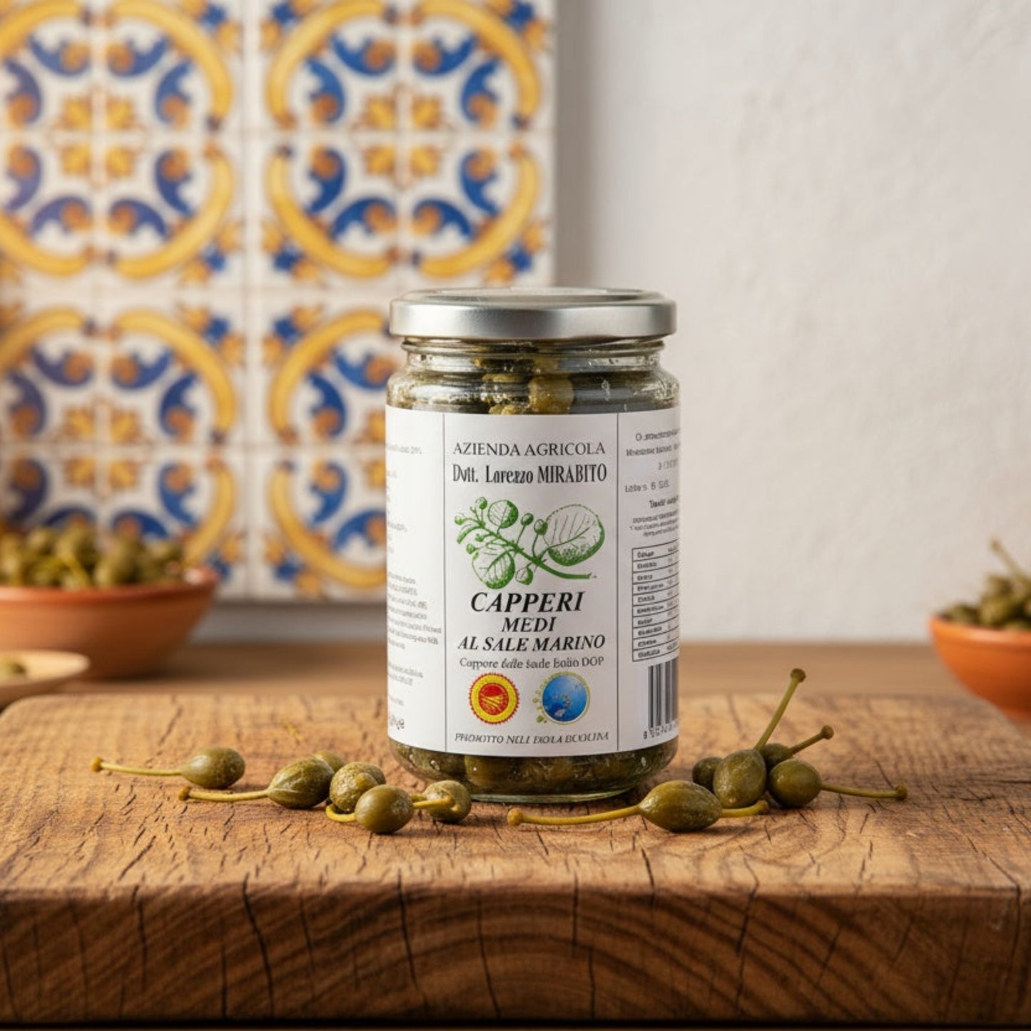 Kapris Sicilien italiensk mat