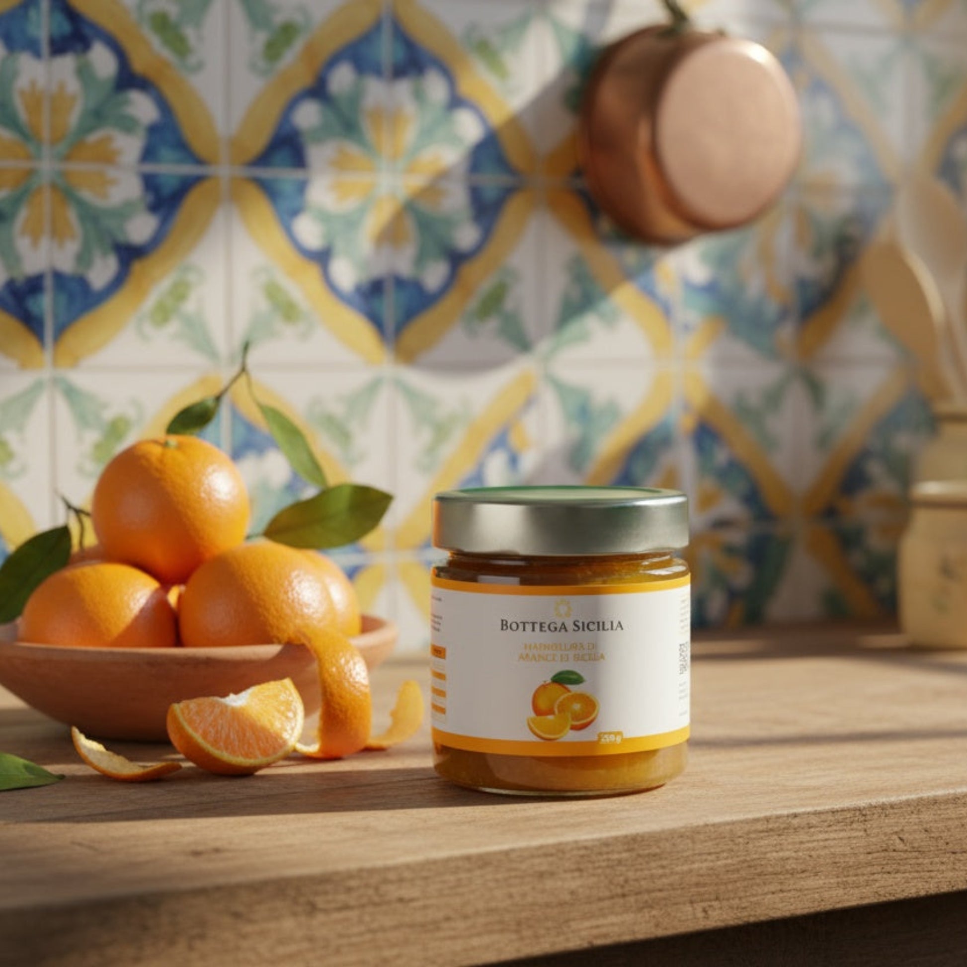 Apelsinmarmelad Sicilien italiensk mat