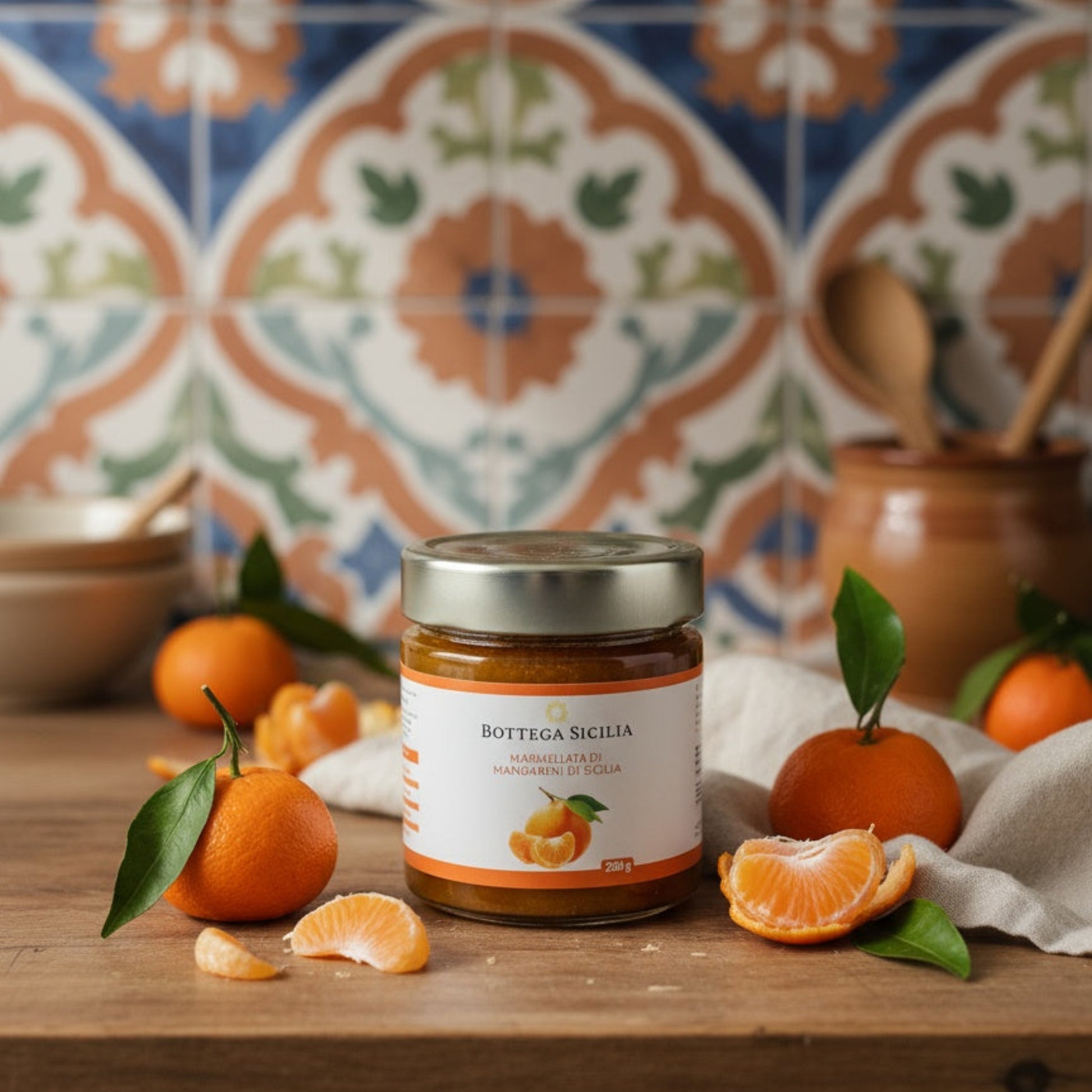 Marmelad mandarin Sicilien italiensk mat
