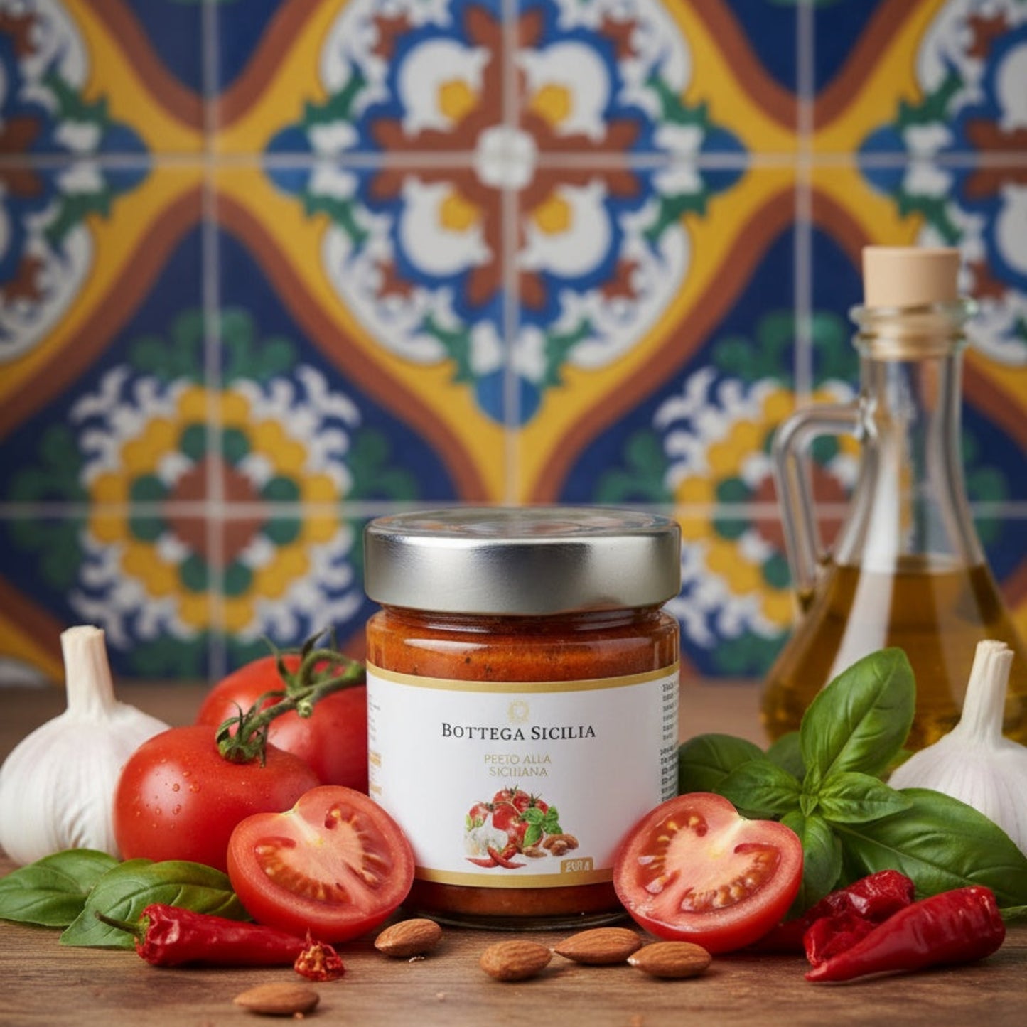 Pesto siciliana Sicilien italiensk mat