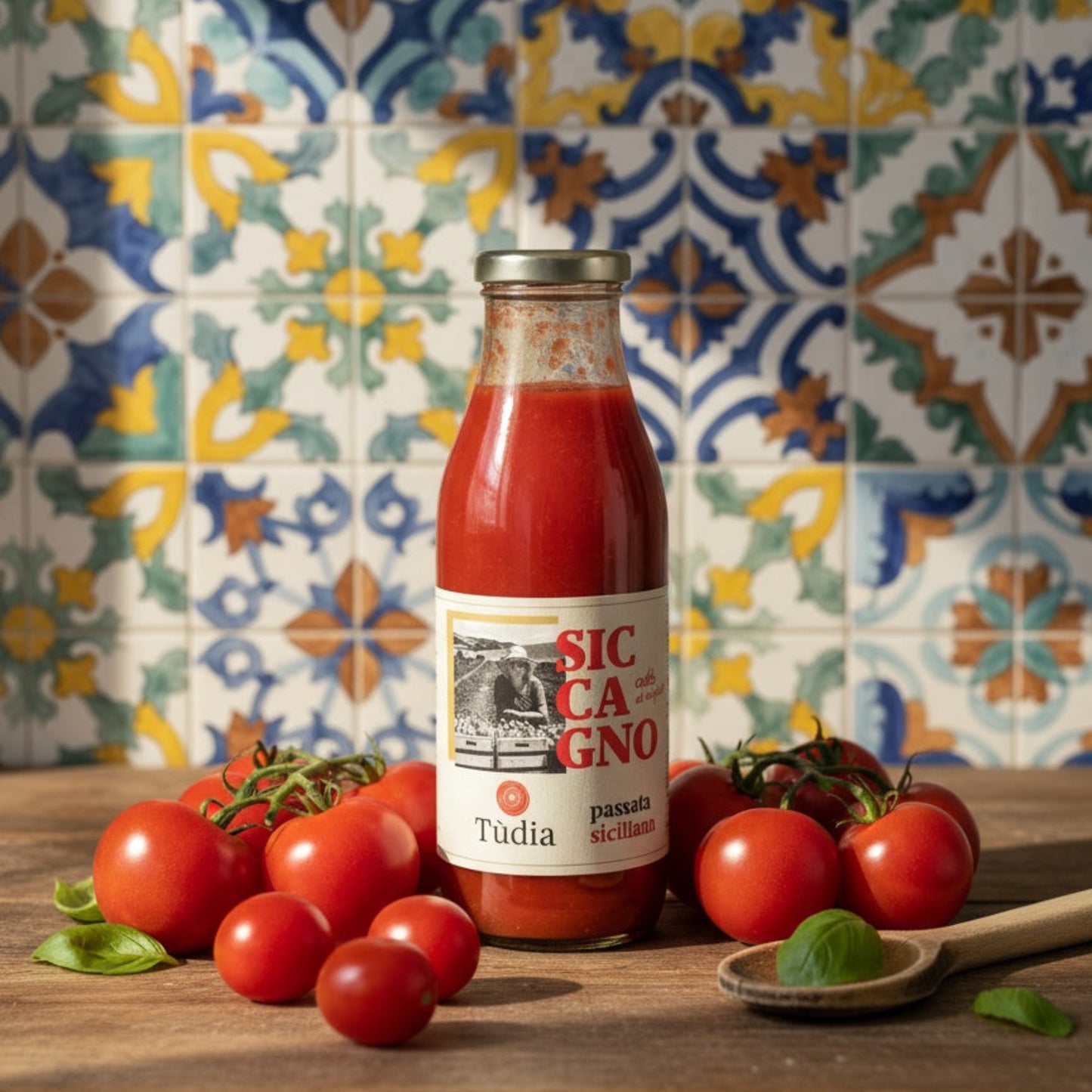 Passerade tomater Sicilien italiensk mat