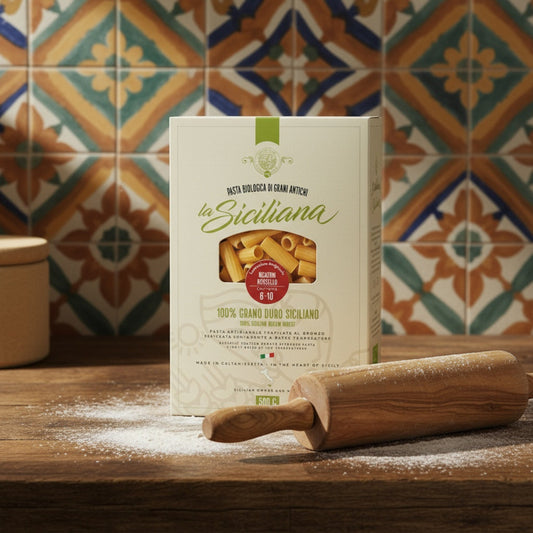 Rigatoni Sicilia italiensk mat