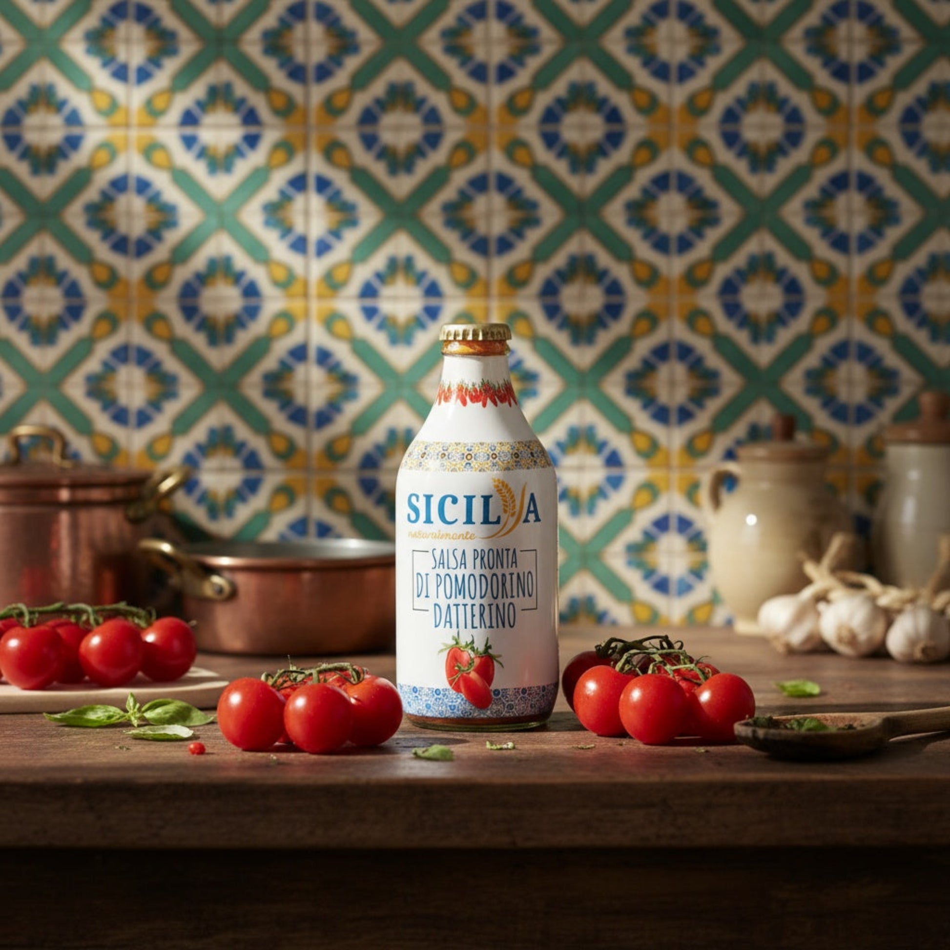 Tomatsås Sicilien italiensk mat